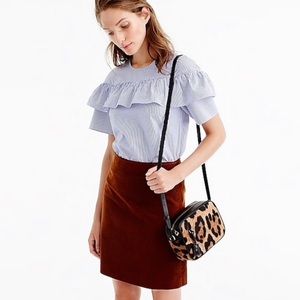 NWT J. Crew Rust Corduroy Skirt Size 4T